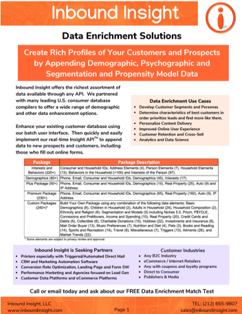 Data Enrichment Solutions